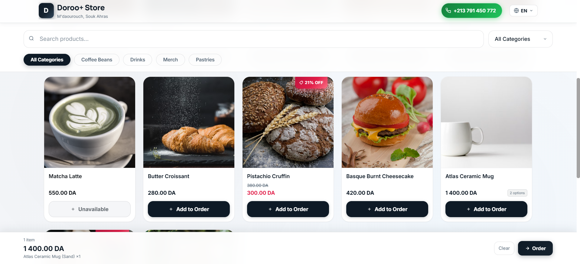 Doroo online store catalog